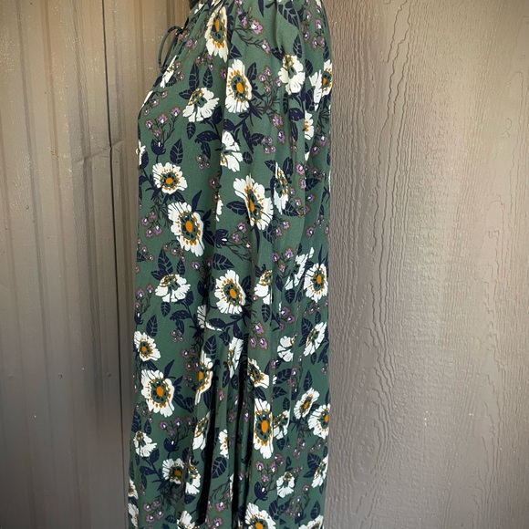 Free People Magic Mystery Tunic Dress Floral Bell Sleeve Boho Peasant sz S - Picture 6 of 16